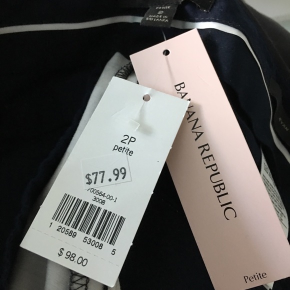 NWT Banana Republic Petite Ryan Fit Sateen Pants - Picture 7 of 8